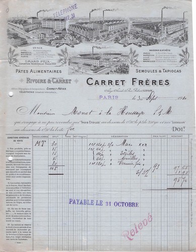 Paris pates rivoire carret - 75,